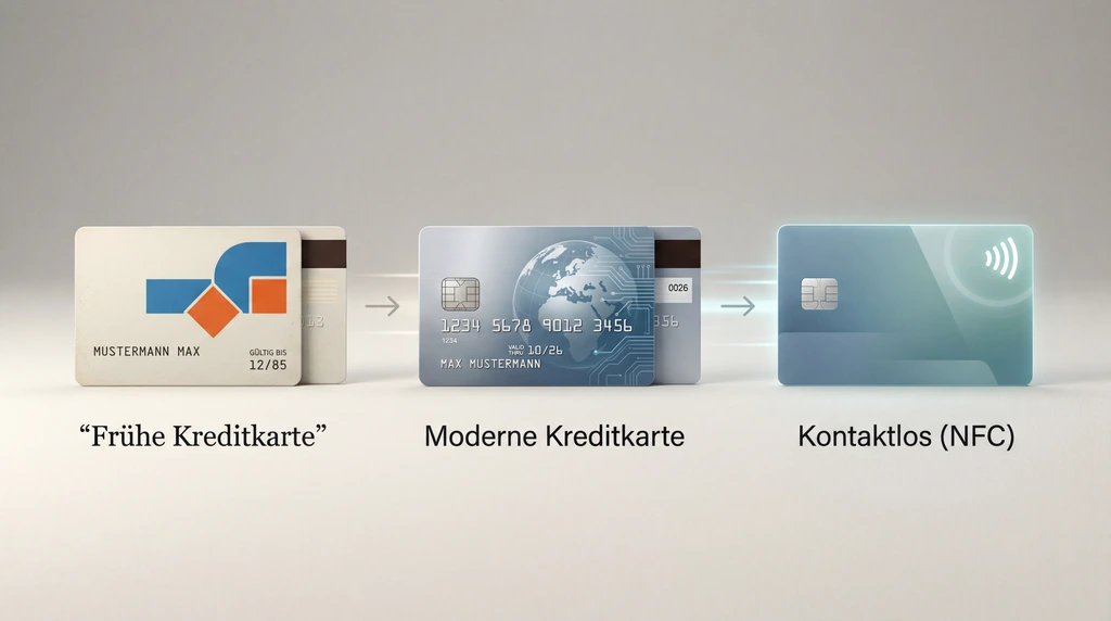 Entwicklung der Kreditkarte – von den Anfängen bis kontaktloses Bezahlen